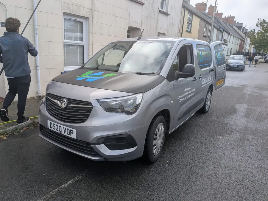 The Window Man van parked on a residential driveway